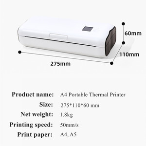 In Nhiệt Trực Tiếp Không Mực A4 <span class=keywords><strong>A5</strong></span> Khổ Giấy Máy In Nhiệt Usb Bt Di Động - Product Image 3