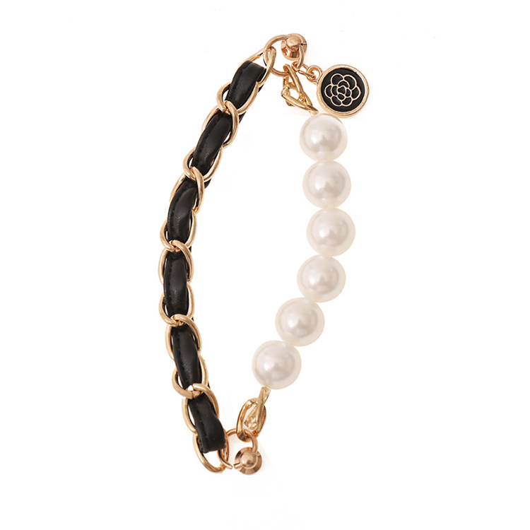 Металлическая кожаная короткая цепочка «сделай сам» для аксессуаров чехла телефона, жемчужный ремешок на запястье телефона