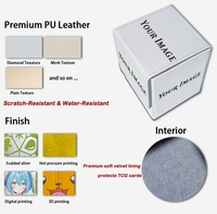 Boîte de rangement pour cartes Torson Premium 140+ en cuir PU avec fermeture magnétique pour MTG Commander YuGiOh, boîte de rangement pour cartes à collectionner TCG TCC