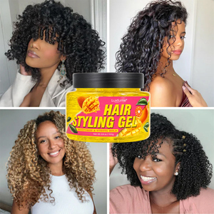 Gel Coiffant Marque Blanche Sans Résidus, Fixation Forte, Boucles Définies, Sans Alcool, à Base d'Eau - Product Image 1