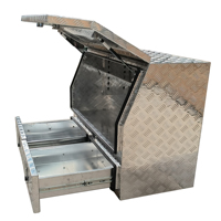 Boîte à outils en métal avec tiroirs Boîte à outils camion en aluminium