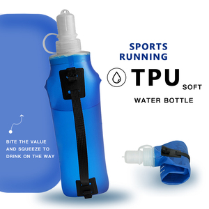 Gaf TPU tốt nhất botella de Agua plegable gấp có thể gập lại ráp chai nước đóng mở cho du lịch - Product Image 5