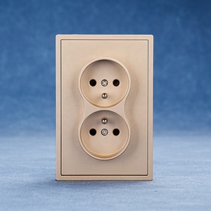 Tường đôi điện cắm ổ cắm EU tiêu chuẩn Twin Pháp 2P + t Điện cắm ổ cắm với trẻ em bảo vệ an toàn - Product Image 6