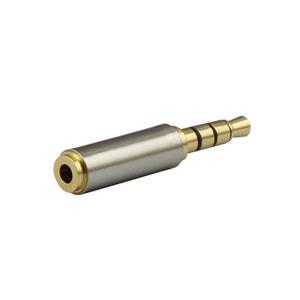 Brand New 2.5mm Male to 3.5mm Female <b>Adapter</b> Aluminum Alloy <b>Plug</b> in for Mobile Phone Audio Connector - Product Image 1