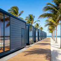 Hôtel-Complexe de villégiature WELLCAMP, maison-capsule modulaire de luxe, maison d'hôtes préfabriquée moderne à deux étages, pod de glamping préfabriqué