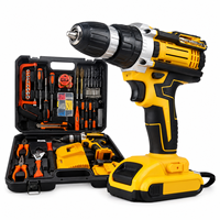 Perceuse/visseuse à percussion électrique sans fil LONSLEY Strongcordless 10 mm, batterie lithium-ion, outil à main adapté au bricolage OEM, vitesse variable