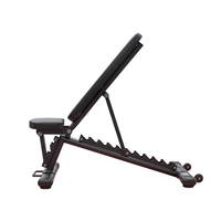 Banc d'entraînement commercial multi-positions pliable [Leading Edge] avec capacité de charge de 300 kg, réglage d'angle, cadre en acier allié DNS-B80