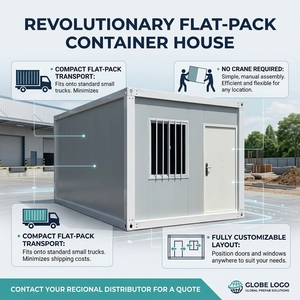 Casa Contenedor Prefabricada de Construcción Rápida, Diseño Personalizado, Desmontable, con Cocina, Multiusos - Product Image 1