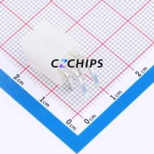 HX-5569-2x2AW Wire-to-Board Pin Header Bent Lead Through Hole,P=4.2mm <b>Connector</b> 2x2P 4.2mm Right Angle Insert <b>Mini</b>-Fit (MX 4.2) - Product Image 2