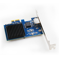 Tarjeta de red Ethernet 10G 1 puerto PCIe4.0-1X 10G RJ45 tarjeta Lan para Realtek8127(PXE) velocidades de red multigigabit soporte CE FCC