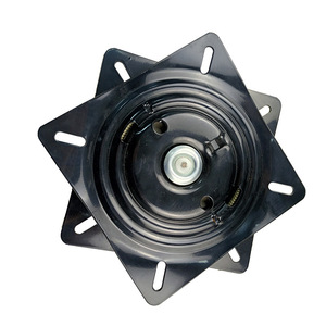 Swivel Plate 6.5/7/8/10 Inch Spring Loaded Ball Bearing <b>Rotatable</b> <b>Chair</b> Base Black Metal Hardware Accessory - Product Image 2