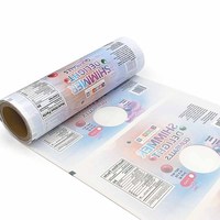 Vente en gros de rouleaux de bonbons à la crème glacée OPP souples étanches à l'humidité film de sac à rouleau de popsicle film plastique dans un emballage en rouleau