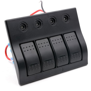 Barca marina RV 4 banda impermeabile bilanciere pannello interruttore con indicatore a Led con interruttori - Product Image 3
