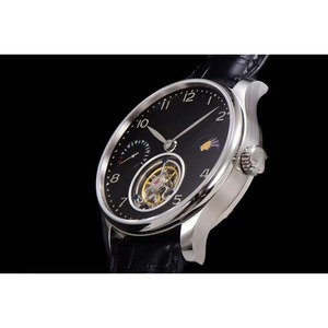 High-quality Top-grade Cow Leather Strap Unisex <b>Automatic</b> Mechanical Tourbillon Sapphire Crystal Pointer 50 Bar Waterproof Diver - Product Image 5