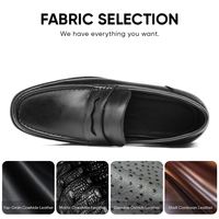 Mocassins pour hommes en cuir de vachette, rehaussants de 6 cm, pour affaires, loisirs et mariage, prix usine de gros