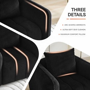 <span class=keywords><strong>Fauteuil</strong></span>-canapé moderne en velours surdimensionné, écologique et durable, confortable pour appartement, <span class=keywords><strong>salon</strong></span>, <span class=keywords><strong>assise</strong></span> profonde, rembourré en éponge - Product Image 4