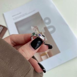 Dylam 925 Sterling <b>Silver</b> Fashion Stackable <b>Rings</b> for Women Colorful Cubic Zirconia <b>Stacking</b> Eternity <b>Ring</b> Jewelry Gifts - Product Image 3