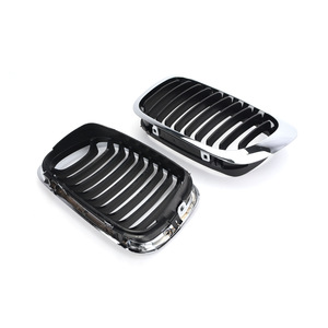 Rejilla de Parachoques Delantero para BMW E46, Una Sola Línea, Semi-Electrochapada, Plástico ABS, para Serie 3 1999-2002, Repuesto - Product Image 3