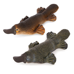 도매 솔리드 PVC 시뮬레이션 동상 모델 돼지 오리너구리 Duckbill 동물 인형 장난감 - Product Image 3