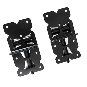 Bisagra de puerta de acero inoxidable de cierre automático, resistente, ajustable a 180 grados, con tornillos de instalación y herramienta de ajuste de giro para vallas - Product Image 4