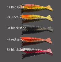 Aotuo Leurre souple réaliste Ironclad Shrimp coulant, 9,5 cm, 11,5 cm, 6g, 10g, lot de 2 en boîte, pour la pêche au bar en eau salée - Meilleures ventes