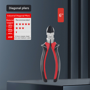 Juego de alicates combinados de tipo alemán con mango ergonómico, alicates de punta larga y alicates de corte lateral - Product Image 5