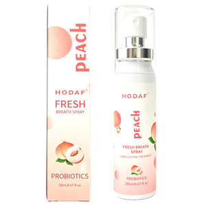Spray buccal saveur pêche pour une haleine fraîche instantanée, fraîcheur mentholée longue durée et goût pêche sucré pour usage quotidien - Product Image 1