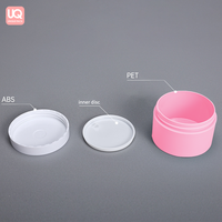 Fabricant vide crème cosmétique noir ambre givré Pet emballage de stockage 4Oz 6Oz 8Oz pots en plastique avec couvercles