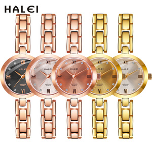Envío Directo HALEI Reloj de Cuarzo Original para Mujer con Escala de Números Romanos, Pantalla con Puntero de Zafiro y Movimiento Japonés - Product Image 6