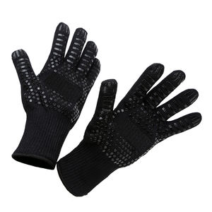 Gants personnalisés pour four à <span class=keywords><strong>barbecue</strong></span> Gants résistants à la <span class=keywords><strong>chaleur</strong></span> extrême Gants de <span class=keywords><strong>barbecue</strong></span> d'extérieur Gants de cuisine Isolation Gants chauffants - Product Image 1