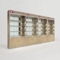 Armoire à cigarettes en métal personnalisée vitrine pour magasin de fumée avec vitrine en verre présentoirs à cigares pour bijoux et magasin de fumée