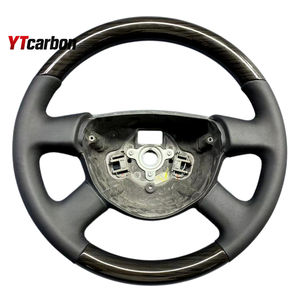 YTcarbon pour Passat B5.5 3BG <span class=keywords><strong>W8</strong></span> Golf 4 <span class=keywords><strong>Bora</strong></span> T5 Jetta pièces automobiles accessoires intérieurs de voiture personnalisé imiter le volant en acajou - Product Image 3