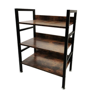 Rak Buku Bingkai Logam Berdiri untuk Ruang Tamu Kamar Tidur dan Kantor - Product Image 1