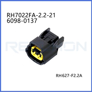 Conectores de arnés de cables hembra de 2 pines modernos para Kia y Elantra, piezas automotrices, enchufe de altavoz de bobina Modular con encendido 6098-0137 - Product Image 2