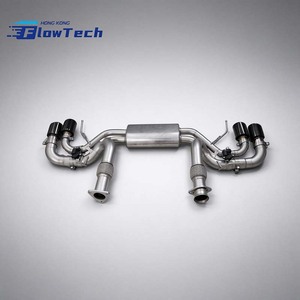 ระบบท่อไอเสีย FlowTech SS304 Valvetronic Axle-Back พร้อมวาล์วควบคุมแบบ OEM ความหนา 1.5 มม. ผิวเรียบ สำหรับ Chevrolet Corvette C8 6.2L - Product Image 1