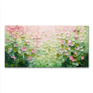 Mintura personnalisé moderne 3D <span class=keywords><strong>couteau</strong></span> fleur <span class=keywords><strong>peinture</strong></span> à l'huile grande toile mur Art affiche à la main abstrait affiche maison <span class=keywords><strong>fleurs</strong></span> - Product Image 2