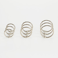 Metall 3-Ring-Binderinge 20mm 30mm Loseblatt-Kalenderringe für DIY Notizbücher & Planer (Silber/Gold Anpassbar)
