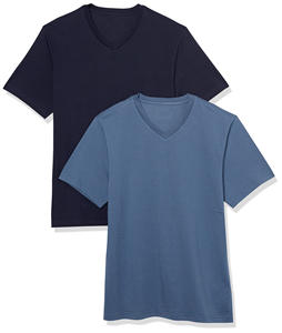 เสื้อยืดคอวีผ้าฝ้ายถัก 100% ทรงปกติสำหรับผู้ชาย ลาย 3 มิติ สไตล์ลำลอง สปอร์ต สตรีทแวร์ ออกกำลังกาย - Product Image 5