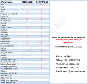 Ohsp350m 350-950nm lumen đo cũng kiểm tra cường độ ánh sáng Lux CCT CRI Quang thông mét - Product Image 5