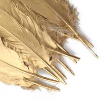 15-20cm pulvérisé or argent plume d'oie métallique pointe d'or plume d'oie pour bricolage artisanat ou Costume de carnaval