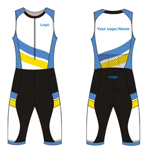 Traje de neopreno para triatlón sin mangas, traje ajustado de piel para ciclismo, equipo de bicicleta y Triatlón