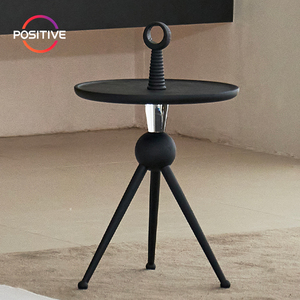 <span class=keywords><strong>Mesa</strong></span> de esquina de estilo antiguo de estilo moderno, estilo de diseñador, minimalismo, <span class=keywords><strong>mesa</strong></span> auxiliar de madera maciza acrílica redonda <span class=keywords><strong>Individual</strong></span>, - Product Image 1
