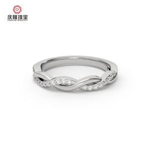 Twist Arm Fashion <b>Adjustable</b> Lab Grown Diamond Finger <b>Ring</b> New for Engagement Arrival 14k/10k Gold White/rose Color CLASSIC IGI - Product Image 6
