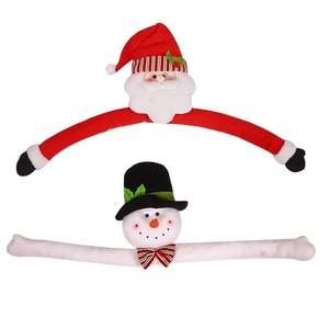 Nouvelles décorations de sapin de Noël avec poupée Père Noël, étoile de sommet de sapin et ornements bonhomme de neige pour une décoration de fête de Noël complète - Product Image 5