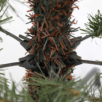 Künstlicher Kiefer-Weihnachtsbaum mit Kiefernzapfen, 180 cm, voller Äste, aus PVC, für den Innenbereich, Weihnachtsdekoration