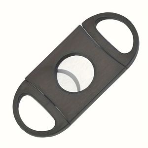 Cortador de Cigarros Portátil de Acero Inoxidable con Doble Cuchilla, Mini Tijeras de Viaje con Cuero y Metal para Uso Diario - Product Image 3