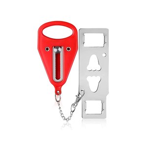Loquet de porte portable de sécurité sans perçage, manuel, pour chambre d'hôtel, dispositif amovible pour ajouter une sécurité supplémentaire et garantir la sécurité en voyage - Product Image 5