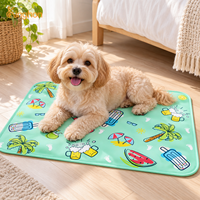 Tapis rafraîchissants pour animaux de compagnie personnalisables Kinghon Factory Direct, tapis en gel de glace doux pour l'été, forme rectangulaire, utilisation en intérieur pour chats et chiens