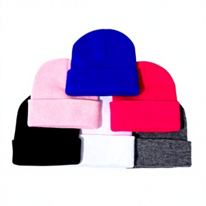 Colorful Knitted 100% Acrylic Winter <b>Beanie</b> Hat <b>Skull</b> Cap Cuff Unisex for Outdoor Ski Y2K Casual Wear - Product Image 3
