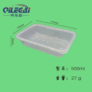Hot bán tùy chỉnh 500/650/750/1000 ml nhựa lò vi sóng <span class=keywords><strong>container</strong></span> thực phẩm bữa ăn Prep <span class=keywords><strong>container</strong></span> - Product Image 2